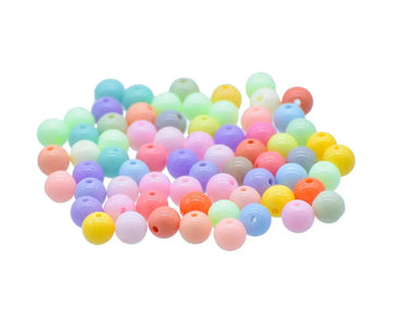 Jags Craft Bead Pastel MultiColour 8MM 20Gsm JBSP8MM