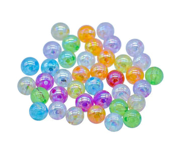 Jags Beads Crystal Rainbow Multicolor 10MM 20Gsm JCPS10MM