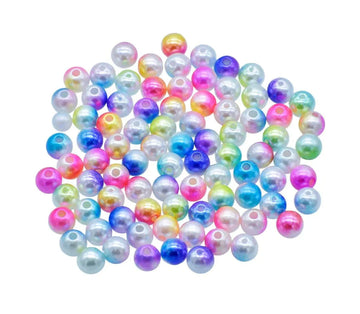 Jags Beads Pastal Rainbow Multicolor 8MM 20Gsm JBRT8MM