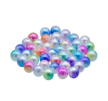 Jags Beads Pastal Rainbow Multicolor 10MM 20Gsm JBRT10MM