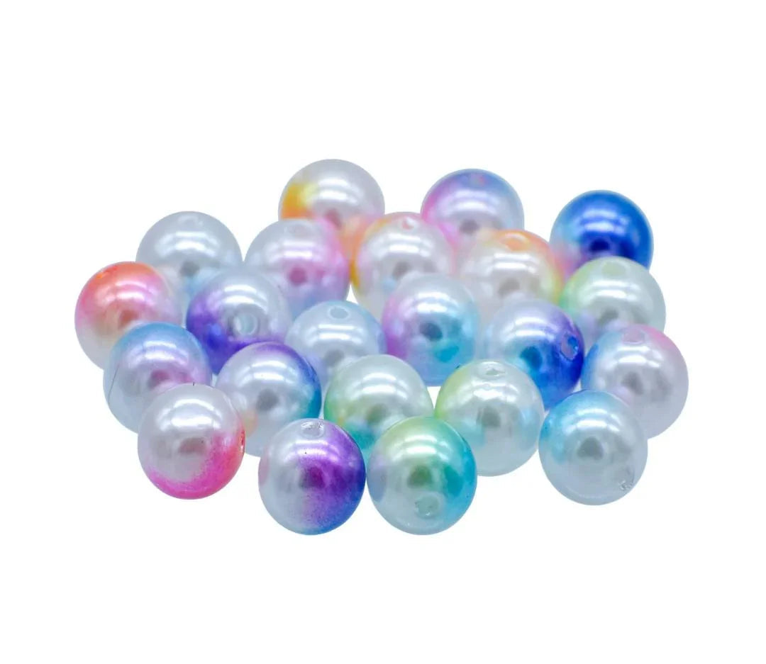 Jags Beads Pastal Rainbow Multicolor 12MM 20Gsm JBRT12MM