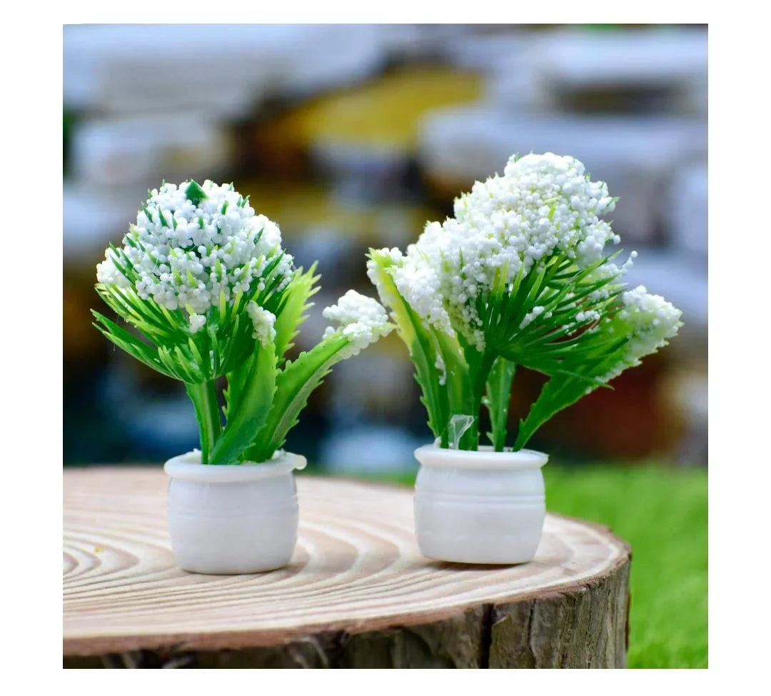 Artificial Miniature Tree Flower Pot 2 Pcs CT011-A
