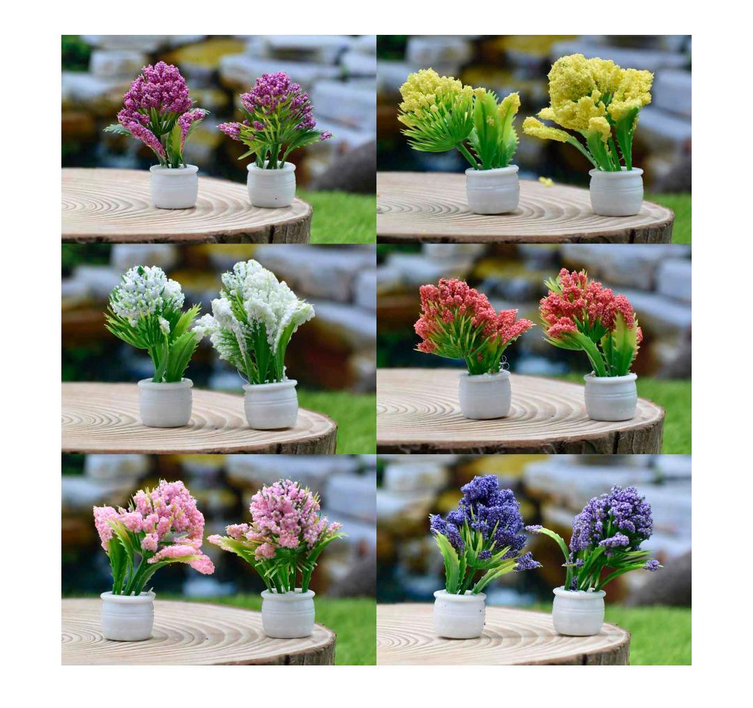 Artificial Miniature Tree Flower Pot 2 Pcs CT011-A