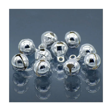 Jags Mini Metal Bells Silver 8MM 10 Pc JMMB29