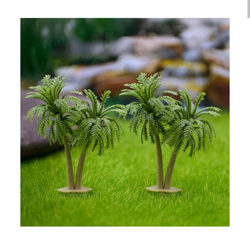 Artificial Miniature Coconut Trees Small 2 Pcs CS111-GN