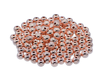 Jags Craft Beads Round Copper Colour 8MM 25Gsm JCBCR8MM