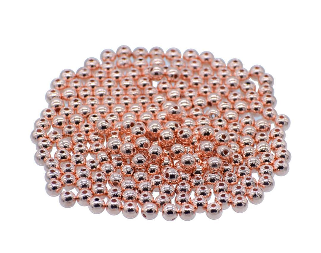 Jags Craft Beads Round Copper Colour 6MM 25Gsm JCBCR6MM