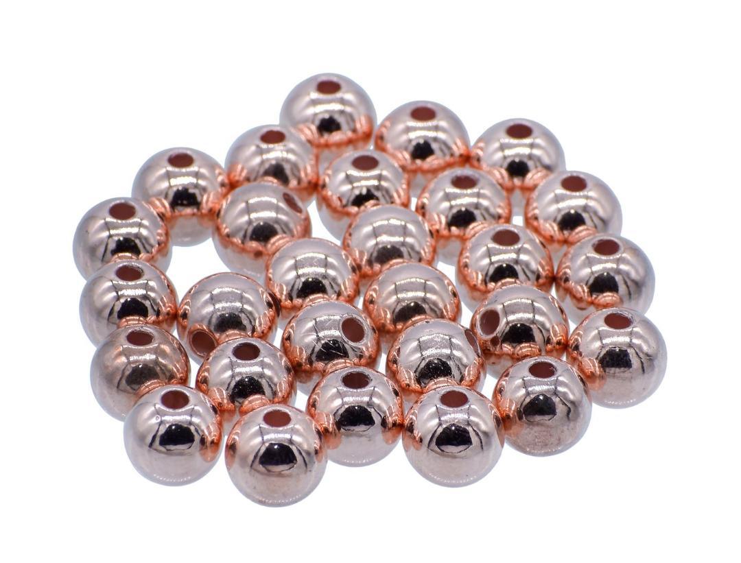Jags Craft Beads Round Copper Colour 12MM 25Gsm JCBCR12MM