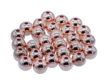 Jags Craft Beads Round Copper Colour 12MM 25Gsm JCBCR12MM