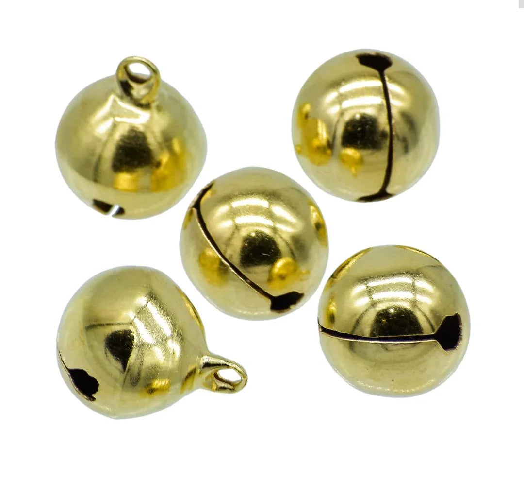 Jags Mini Metal Bells Golden 16MM 5 Pc JMMB27