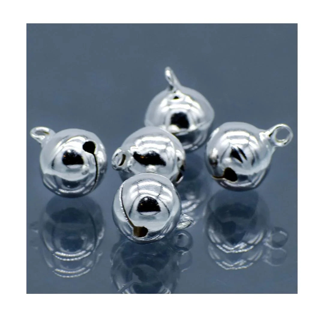 Jags Mini Metal Bells Silver 14MM 5 Pc JMMB32
