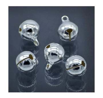 Jags Mini Metal Bells Silver 12MM 5 Pc JMMB31
