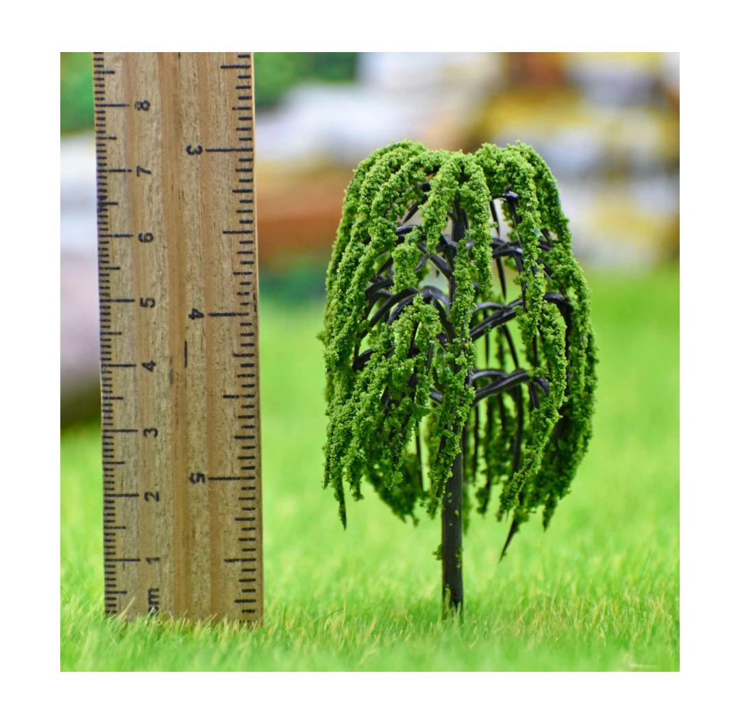 Artificial Miniature Weeping willow Tree 1pc 023-80GN