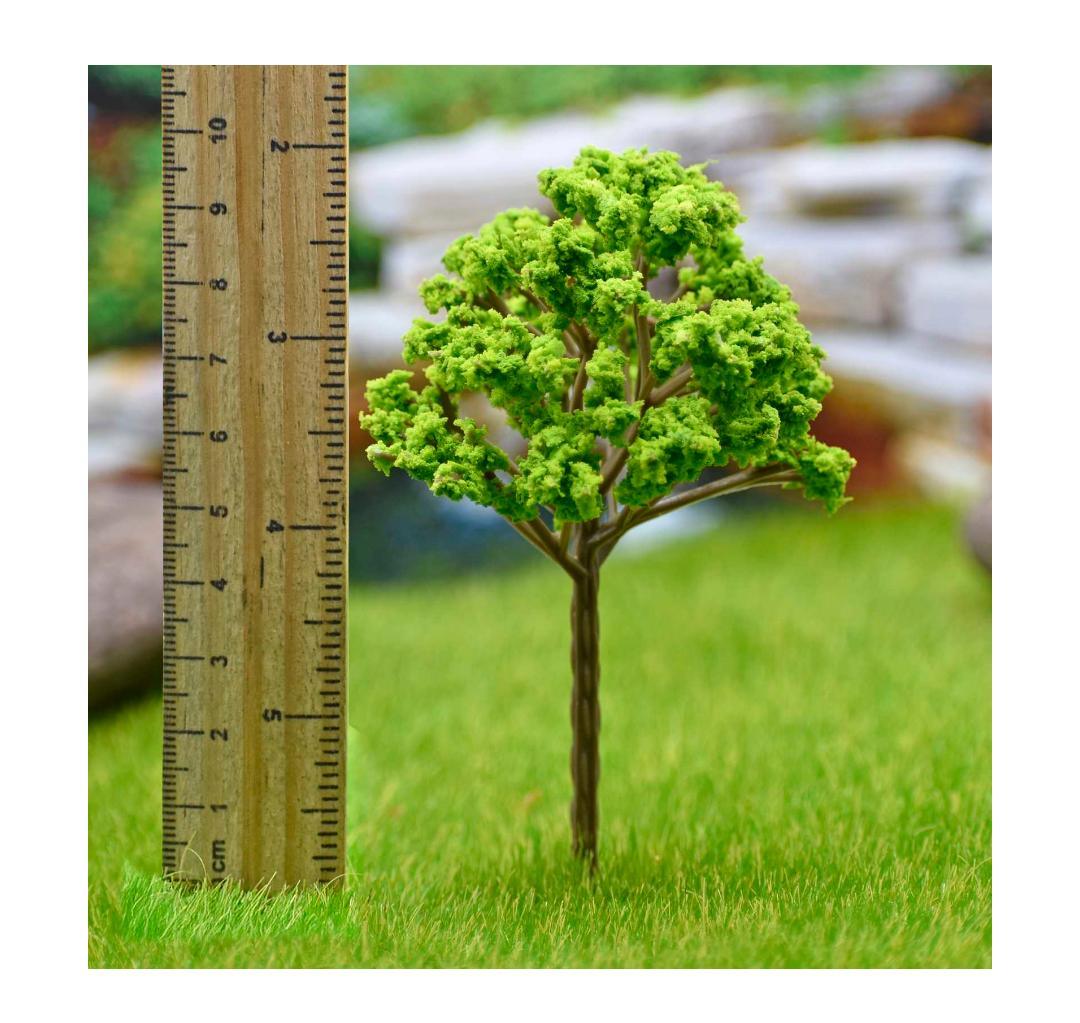 Artificial Miniature Light Green Tree 1 Pc 018-100LG