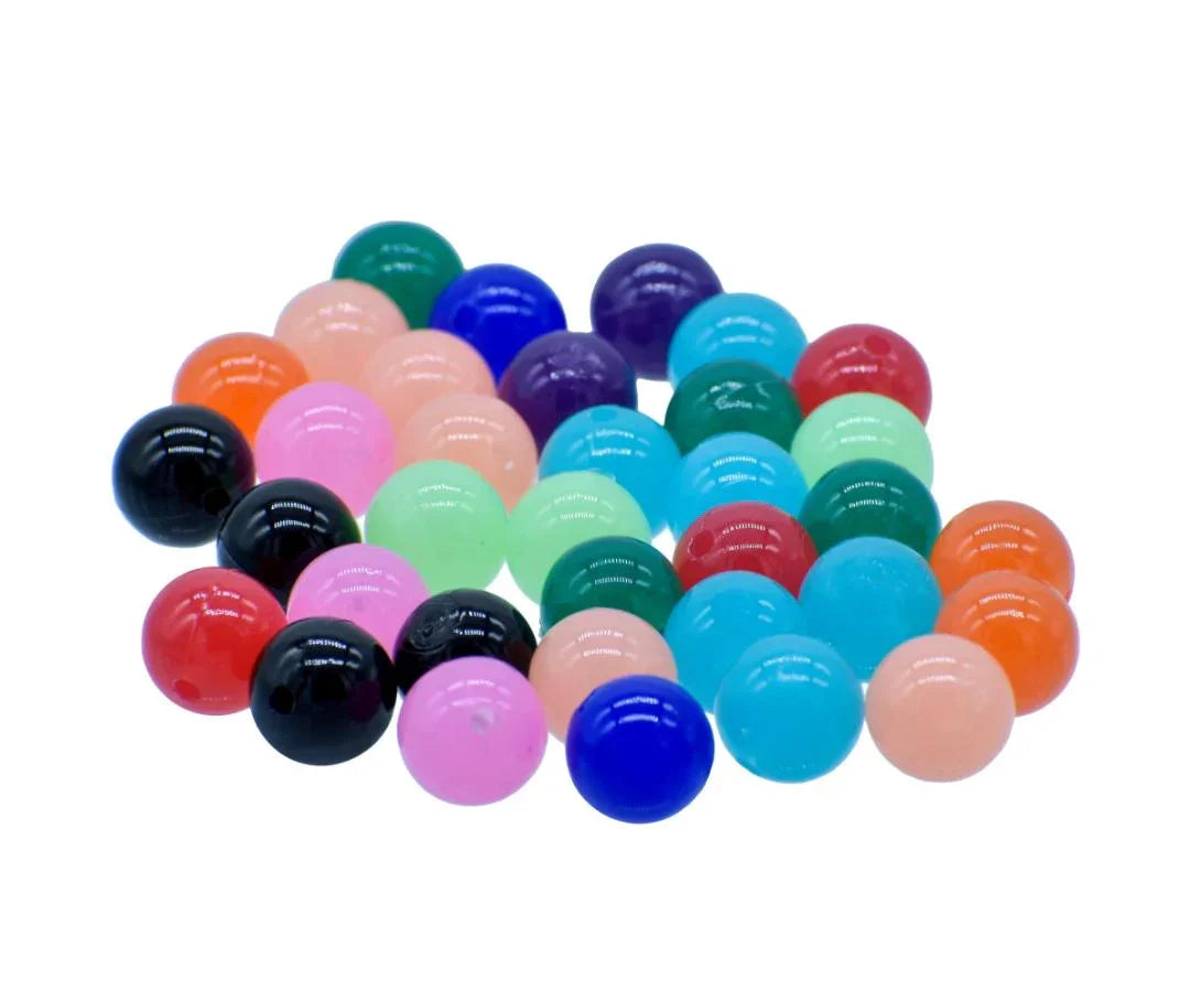Jags Craft Beads Round Multi Colours 10MM 20Gsm JCBR06
