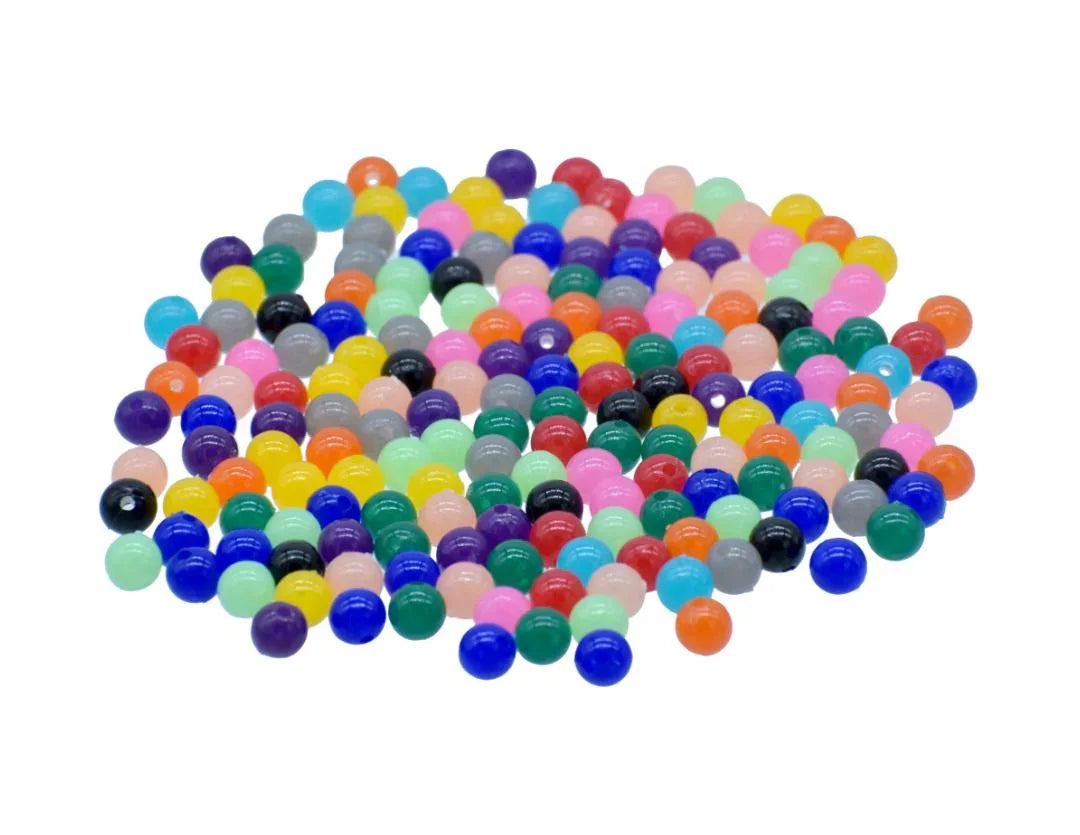 Jags Craft Beads Round Multi Colours 6MM 20Gsm JCBR04