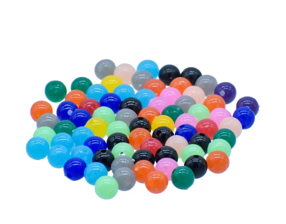 Jags Craft Beads Round Multi Colours 8MM 20Gsm JCBR05