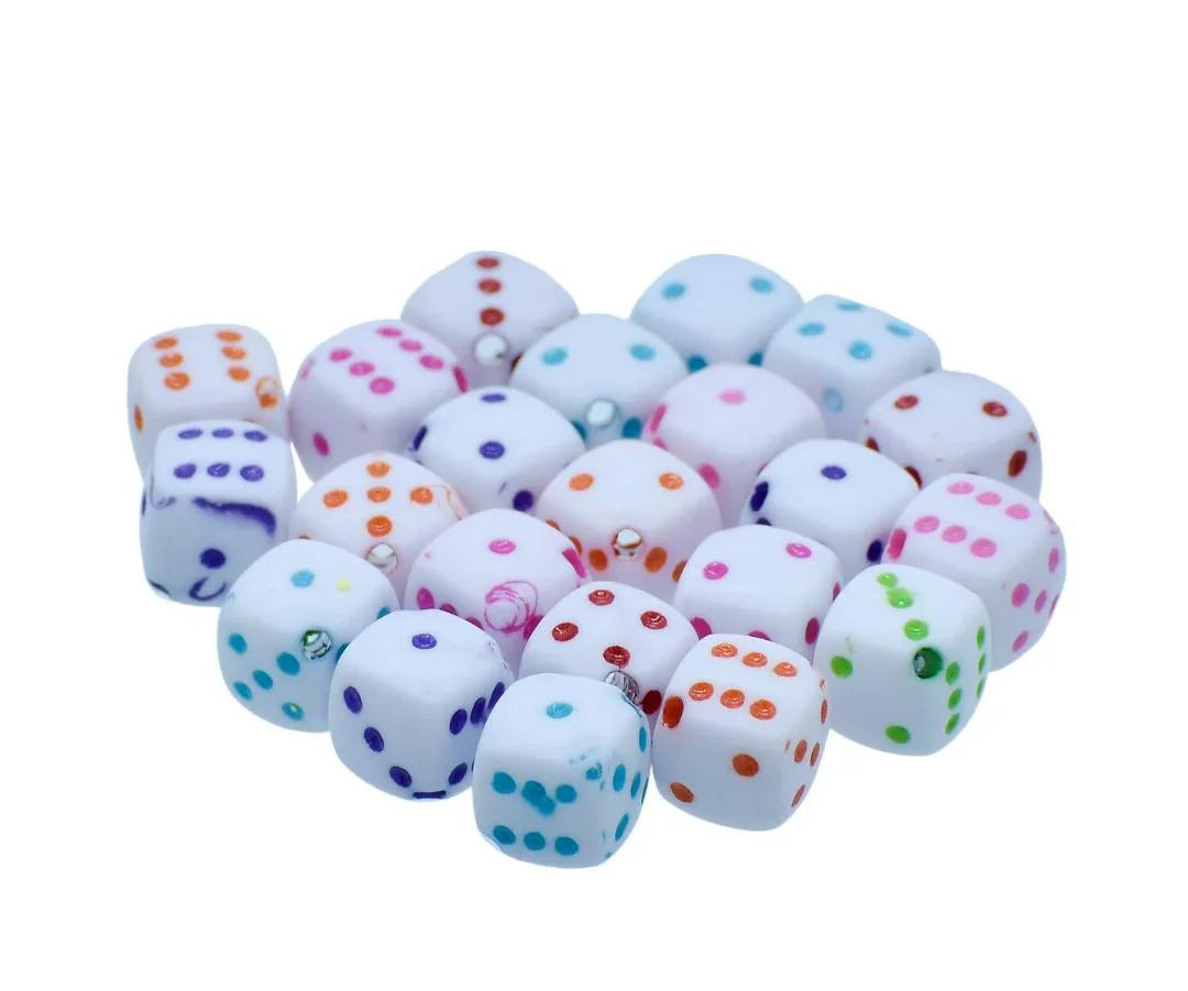 Jags Craft Beads Ludo Square 10gm 8X8MM JCB219