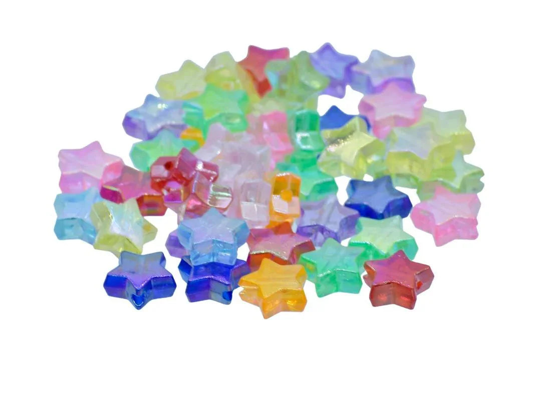 Jags Craft Beads star colourful 10gsm JCB226
