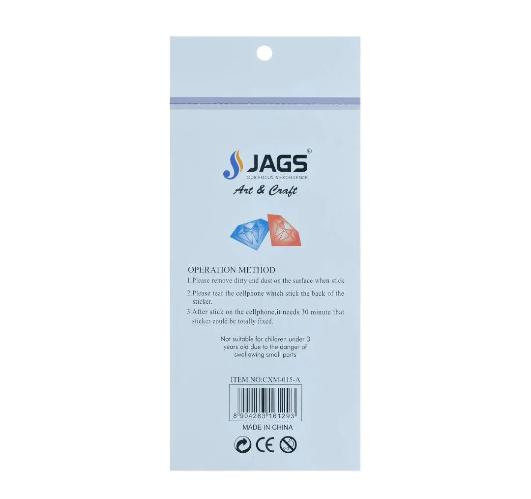 Jags Gem Stones Sticker Heart Multicolour KSQ-10