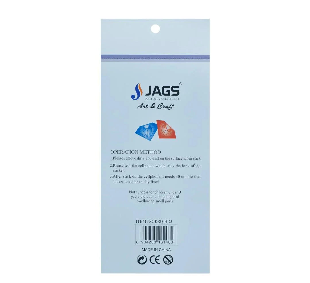 Jags Gem Stones Sticker Big Bow Multicolour KSQ-HDJ