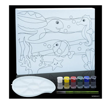 Stretched Canvas With Print 8x10Inch Fish SCW810-9