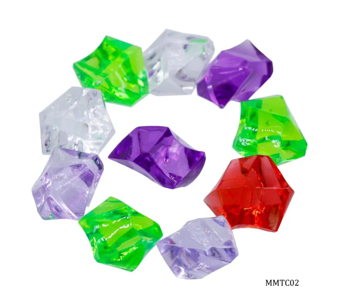 Miniature Transparent Colour Stone Medium 10Pic MMTC02
