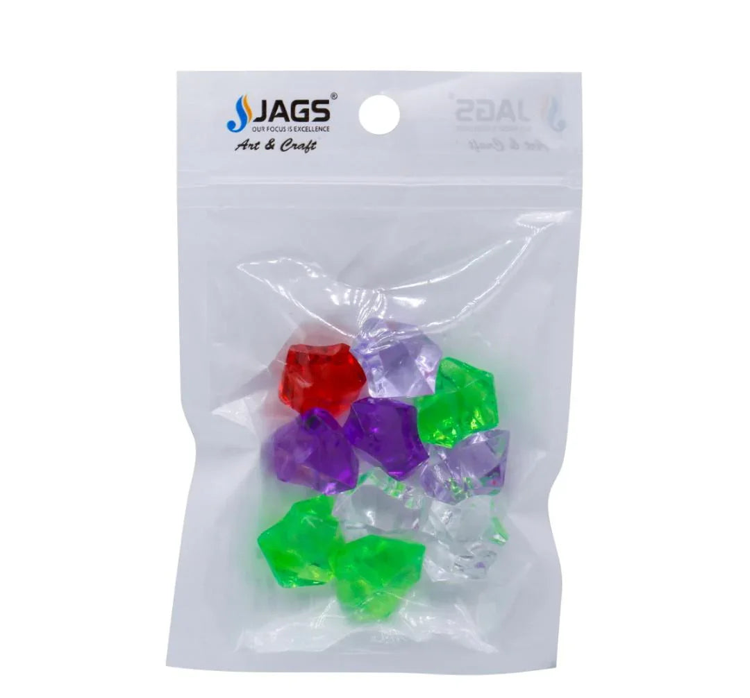 Miniature Transparent Colour Stone Medium 10Pic MMTC02