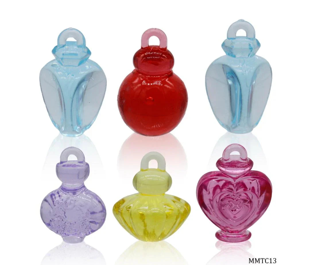 Miniature Transparent Colour Perfume Bottle  6Pics MMTC13
