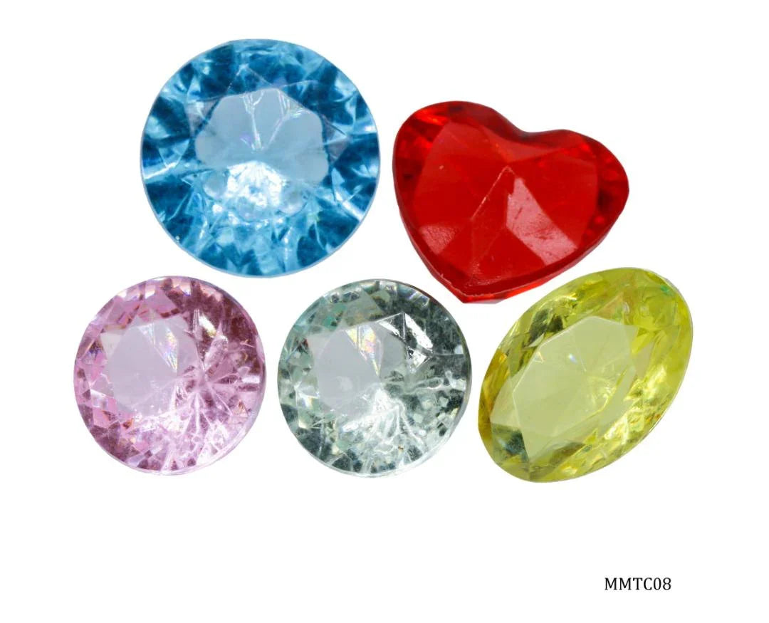 Miniature Transparent Colour Mix Diamond 5Pics MMTC08