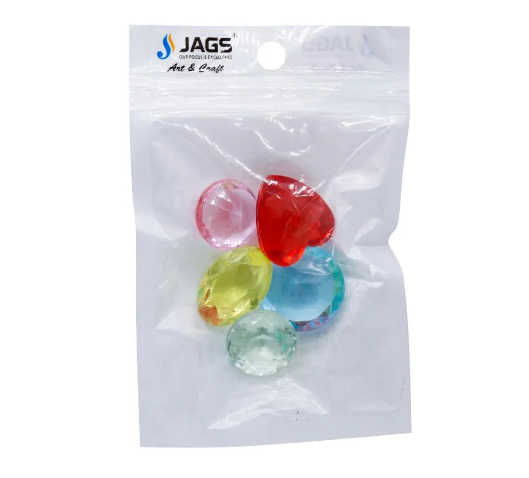 Miniature Transparent Colour Mix Diamond 5Pics MMTC08