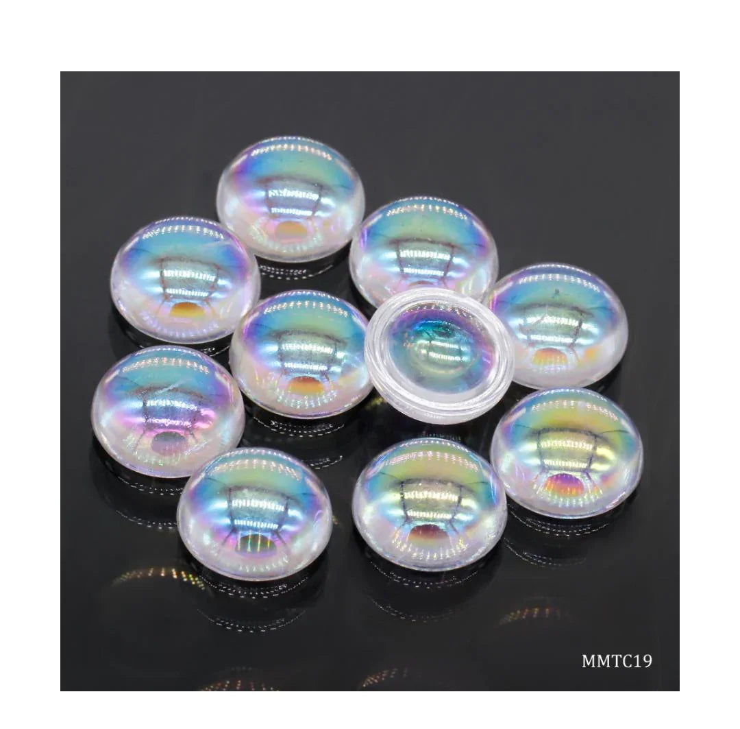 Miniature Transparent Colour H Round 10Pics MMTC19