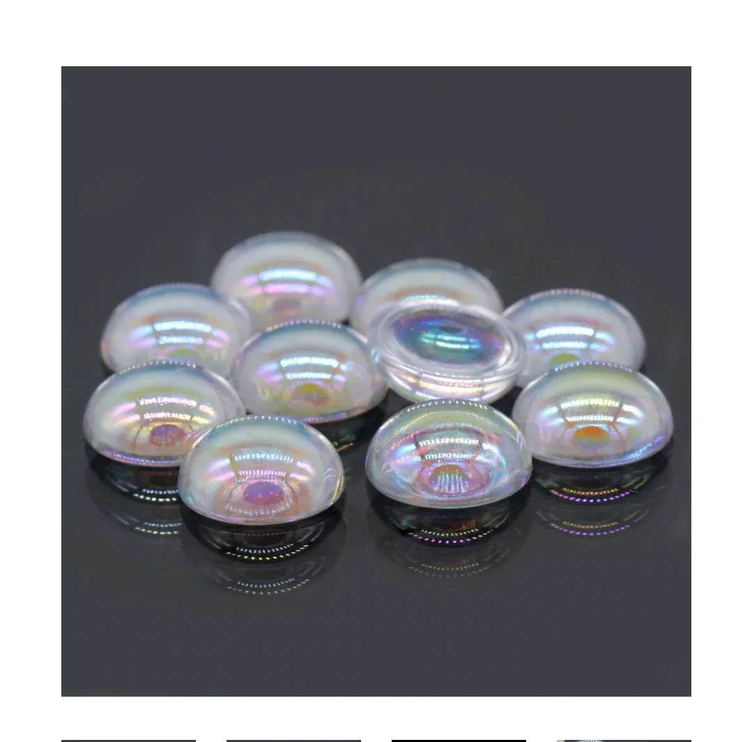 Miniature Transparent Colour H Round 10Pics MMTC19
