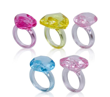 Miniature Transparent Colour Diamond Ring 5Pics MMTC16