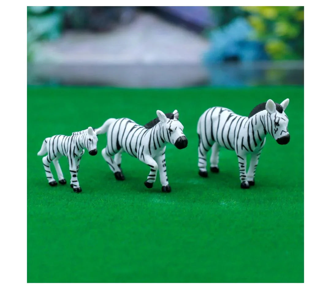 Miniature Model Zebra 6Pcs Set C0666-7