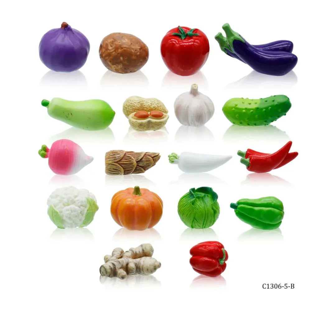 Miniature Model Vegetable 18Pcs Mix C1306-5 To 22 C1306-5-B
