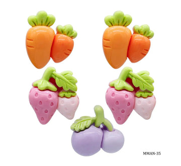 Miniature Model Vegetable 2IN1 5Pcs Mix Colour MMAN-35