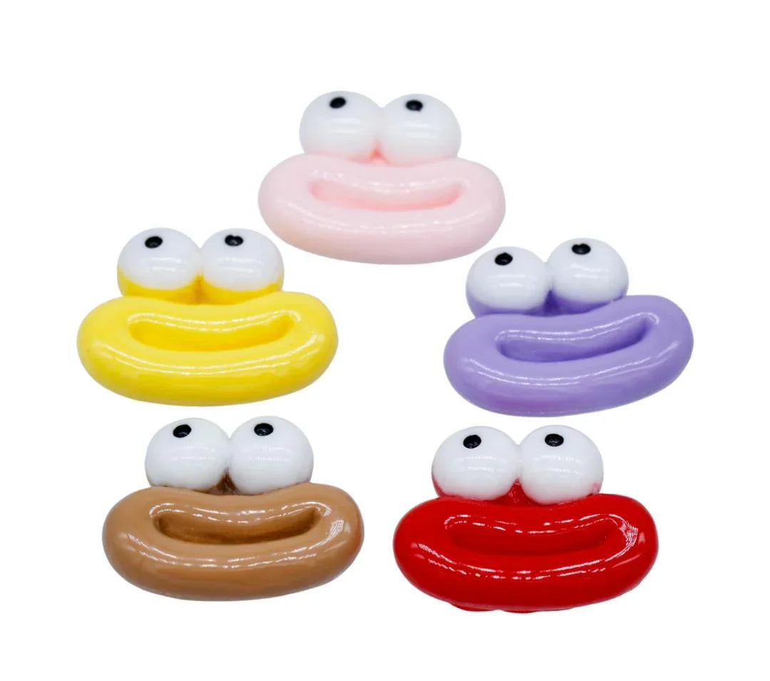 Miniature Model Mouth Eyes 5Pcs Mix Colour MMAN-04