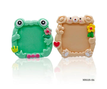 Miniature Model Mirror Frame 2Pcs Mix Colour MMAN-06