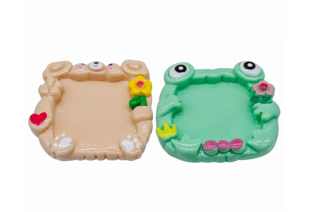 Miniature Model Mirror Frame 2Pcs Mix Colour MMAN-06