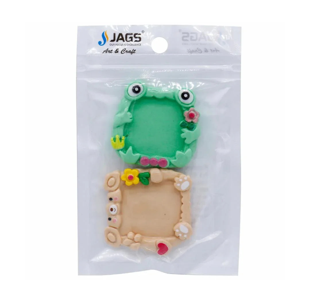 Miniature Model Mirror Frame 2Pcs Mix Colour MMAN-06