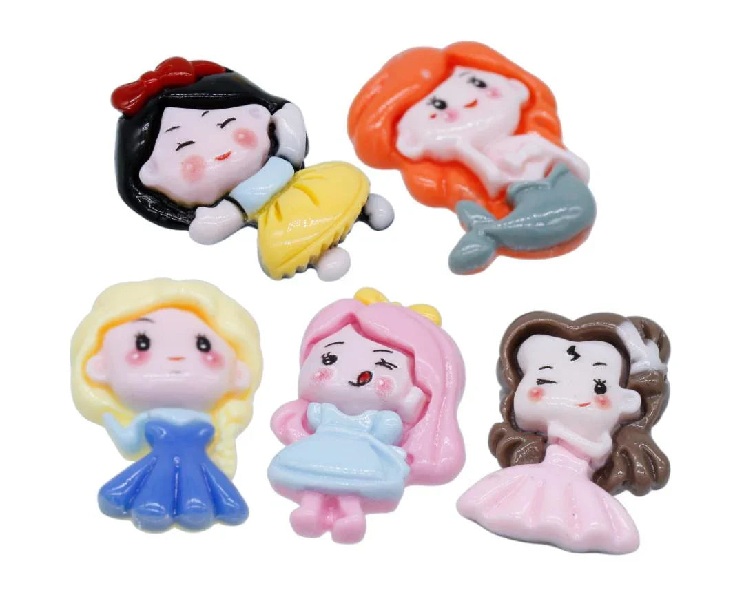 Miniature Model Mermaid Girl 5Pcs Mix Colour MMAN-33