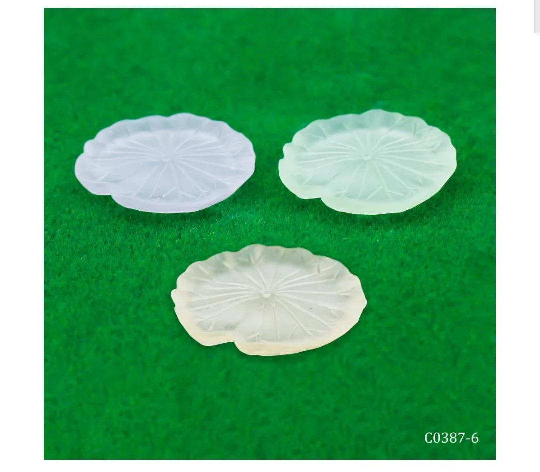 Miniature Model Luminous Lotus Leaf 3Pcs Set C0387-6