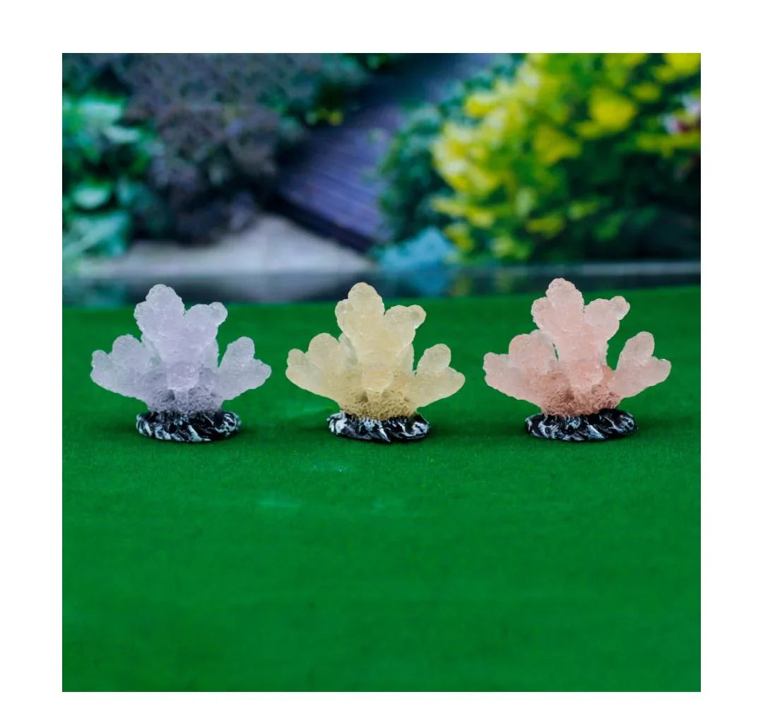 Miniature Model Luminous Coral Ornaments 3Pcs Set C0281-B
