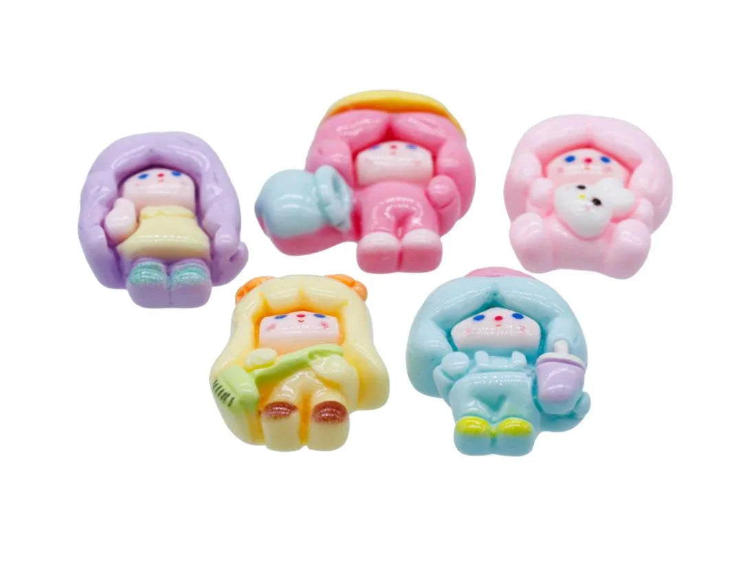 Miniature Model Kids Girls 5Pcs Mix Colour MMAN-16