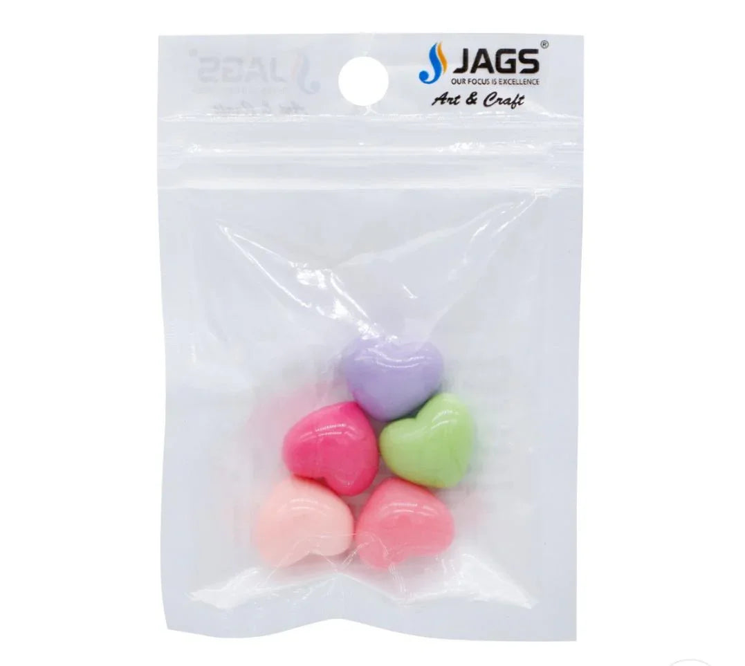 Miniature Model Heart 5Pcs Mix Colour MMAN-14