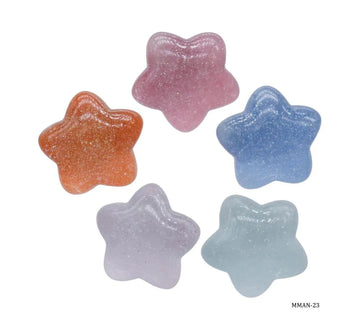 Miniature Model Glitter Star 5Pcs Mix Colour MMAN-23