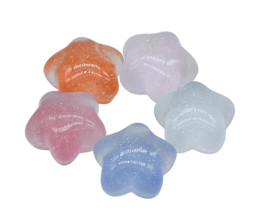 Miniature Model Glitter Star 5Pcs Mix Colour MMAN-23