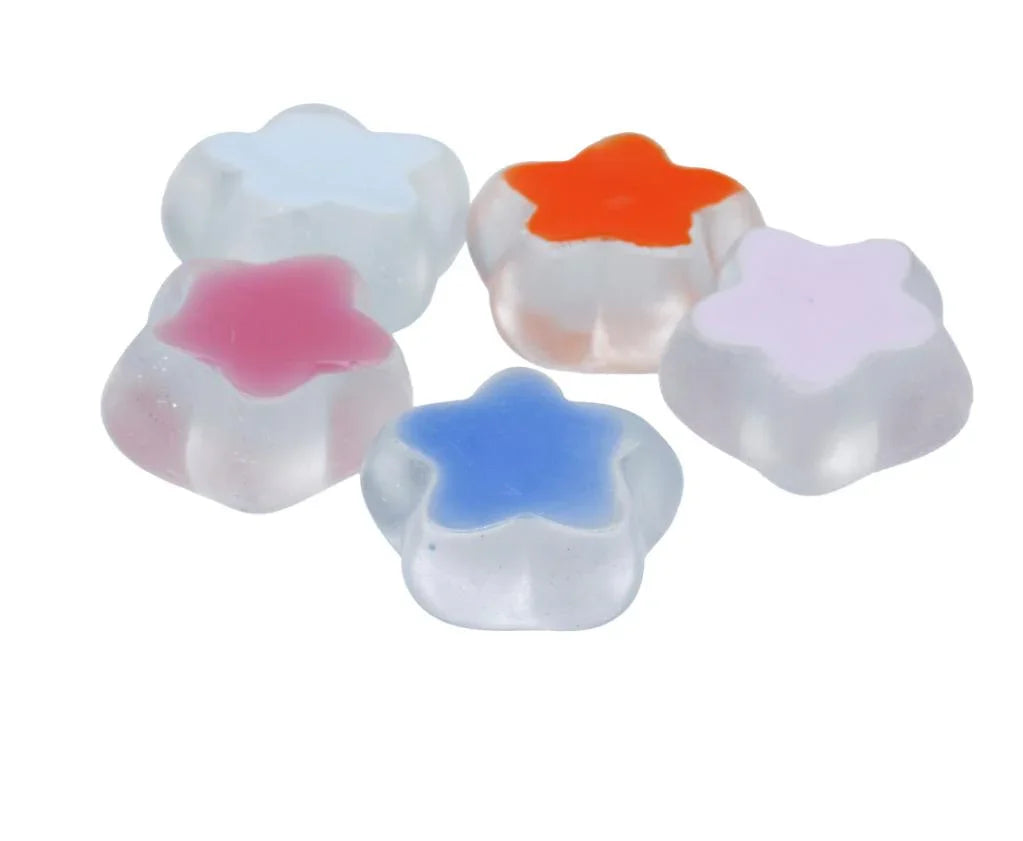Miniature Model Glitter Star 5Pcs Mix Colour MMAN-23