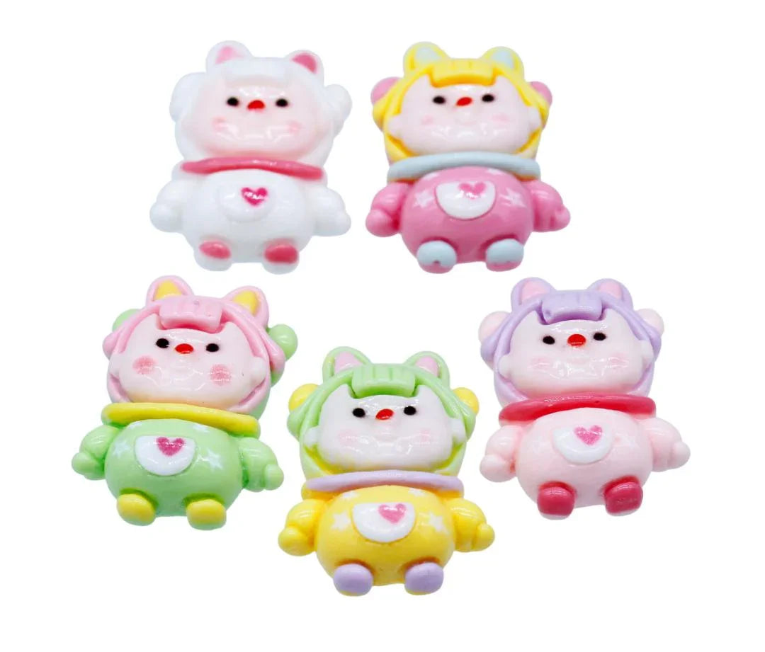 Miniature Model Girls 5Pcs Mix Colour MMAN-31
